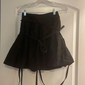 D&G from Dolce Gabanna size 28 black tie around mini skirt